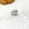 Wholesale Vintage Sunflower Open Ring Silver Electroplated Metal Boutique Resale Jewelry
