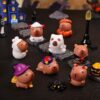 Wholesale Cartoon Zombie Dolphin Halloween Resin Figurine DIY Desktop Decor for Party Gift