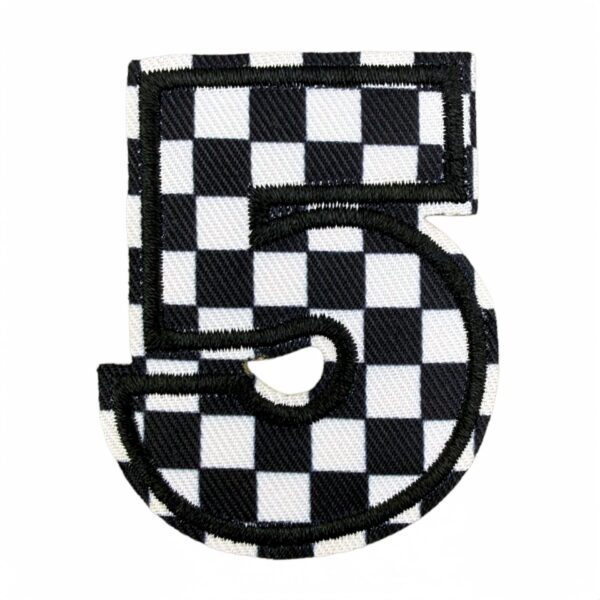 oly-4dac49cc3f16371999ec94c7fb1f5a02 Wholesale 36pcs Checkerboard Number Letter Iron-on Patches for DIY Clothing Bag Decorative Accent