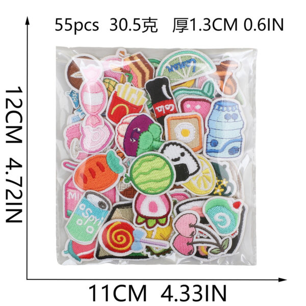 oly-4db6d275511880253fcca89e456114c9 Wholesale Cartoon Food Embroidery Patches Polyester Thread DIY Decorative Accent for Clothing Resale