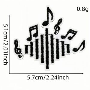 Musical note cloth sticker 11#