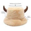 Wholesale Cute Faux Fur Bucket Hat for Women Trendy Winter Fashion Accessory