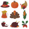 oly-4dcc3143a287815163fa1ca539deab3f Wholesale Thanksgiving Embroidered Iron On Patch Pumpkin Turkey Beer Design Fashion Accessory Gift