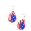 oly-4dd140a07e233111a4b8454231db219e Wholesale Independence Day Acrylic Earrings Red White Blue Stars Stripes Cartoon Fashion Accessory