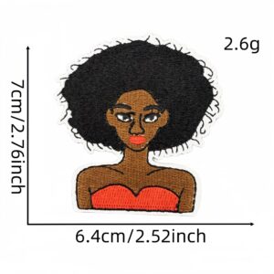 Black girl cloth stickers 4#