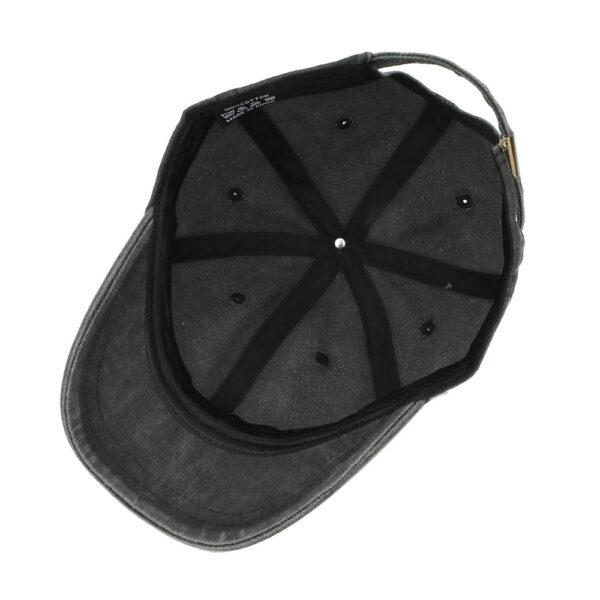 oly-4dee5edfe4b7863c162700786ce02547 Wholesale Retro Equestrian Style Short Brim Baseball Cap Washed Solid Black Boutique Resale