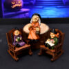 Wholesale Halloween Resin Witch Ghost Rocking Chair Ornament - Home Decor Car Accessory