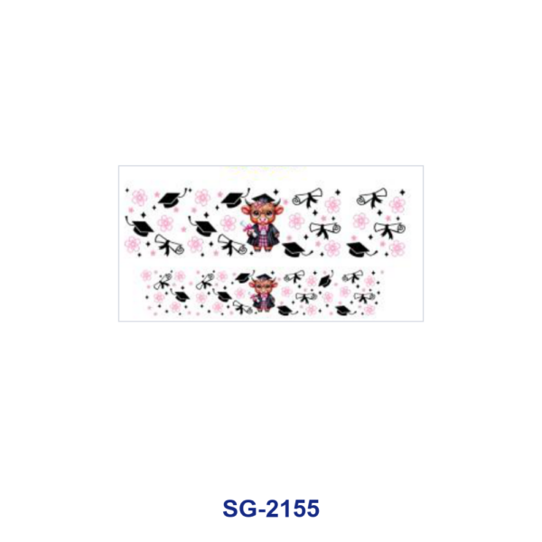 Wholesale 8pcs Mixed Cartoon Cowgirl Cute Girl Music Note Print 3oz Cup Stickers Wrap