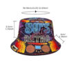 oly-4e155fb74bdf8281c3fc80fc2f21d3f1 Wholesale 80s Retro Colorful Letter Double Sided Bucket Hat Outdoor Sun Protection Fashion Accessory