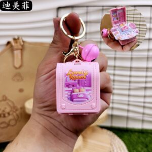 Folding dollhouse magic school bag-pink