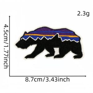 Scenery bear cloth sticker 6 #