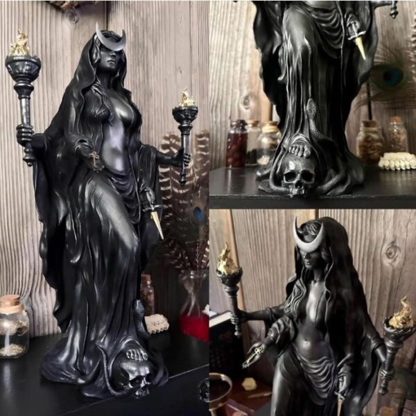 Wholesale Synthetic Resin Witch Figurine Halloween Decor Home Office Gift