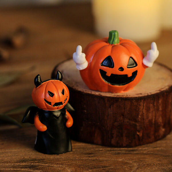 Wholesale Cute Jack Pumpkin Resin Figurine Halloween Party Home Decor Gift