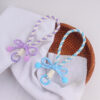 oly-4e7781338500c4be9e3439836ff5a089 Wholesale Chic Silicone Phone Strap Yellow Bow Keychain Bag Charm Gift Accessory