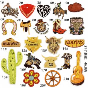 Farm pastoral style cloth patch set 21 pieces