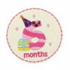 Wholesale Cartoon Round 12 Months Number Embroidered Patch DIY Iron-On Sticker Boutique Fashion Accessory