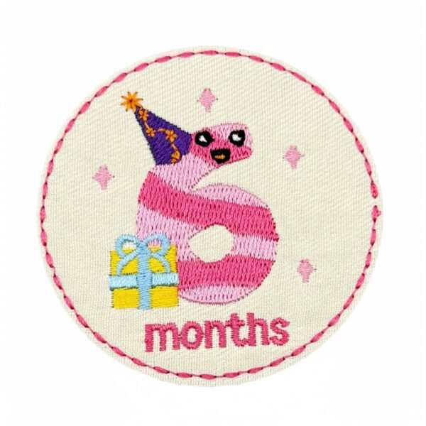 Wholesale Cartoon Round 12 Months Number Embroidered Patch DIY Iron-On Sticker Boutique Fashion Accessory