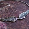 Wholesale Retro Angel Wings Pendant Necklace Fashion Accessory for Party or Everyday Gift