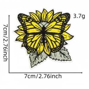 Plant and flower cloth stickers 13#