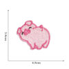Wholesale Embroidered Patches Pink Cute Pig Cartoon Applique for Clothing Decoration Boutique Accessories 9 Pack