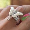 oly-4ed2374c4b5986ee1101d53957c64169 Wholesale Vintage Butterfly Ring Wedding Bridal Jewelry Accessory Boutique Gift