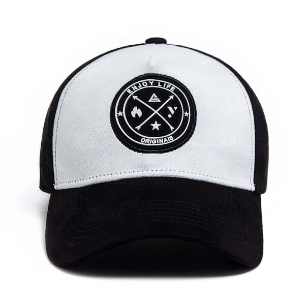 Wholesale Hip Hop Style Suede Baseball Cap with Leather Label Adjustable Red Sun Hat for Everyday Fashion Accessory
