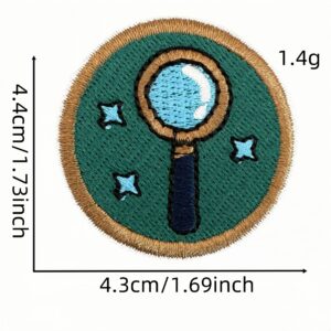 Cartoon round cloth sticker 21#