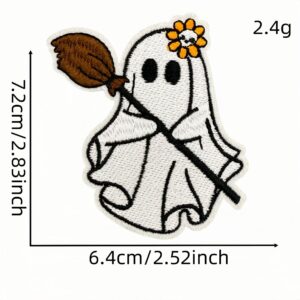 White ghost cloth patch 36 #