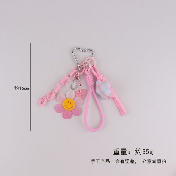 oly-4ee284be16b8995869103028ba3a8a24 Wholesale Lolita Fresh Sweet Face Star Bow Keychain with Pearl Tassel Decorative Accessory