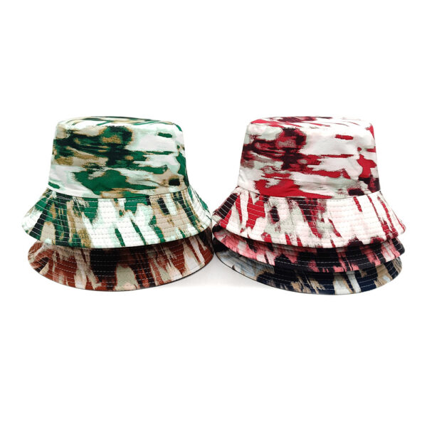 oly-4f0960dabf2c85c390096ad91bd835c5 Wholesale Trendy Double Sided Graffiti Tie Dye Bucket Hat Sun Hat for Unisex