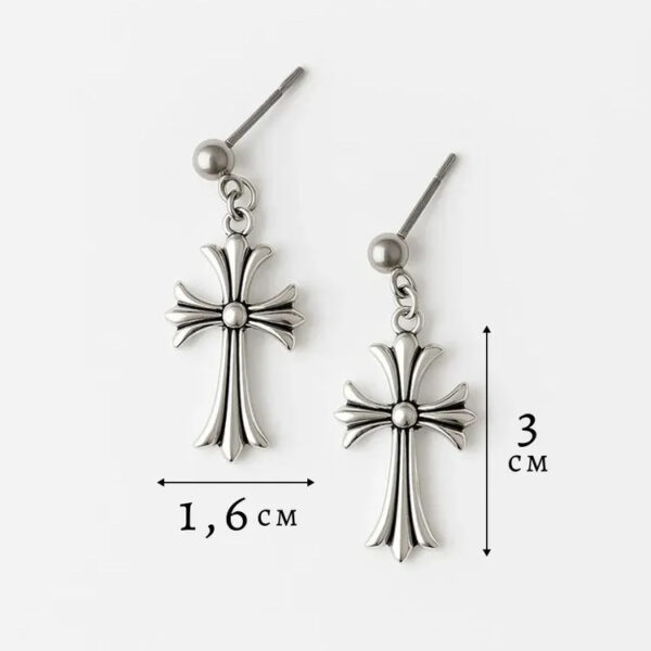 oly-4f12165fa6616667750ee14ac6fd1061 Wholesale Cross Earrings Zinc Alloy Gothic Style Fashion Jewelry for Women Boutique Resale Gift