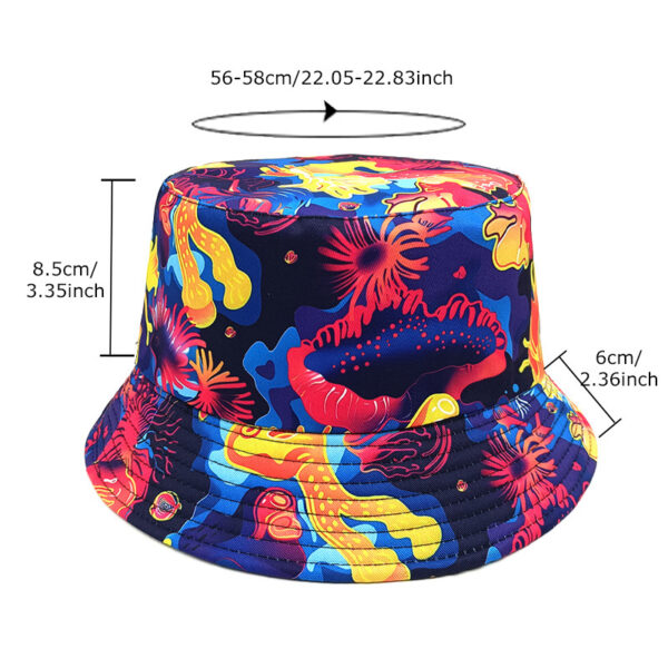 Wholesale Double Sided Bucket Hat with Cartoon Animal Pattern Sun Protection Outdoor Trendy Resale