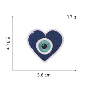 Evil eyes embroidered cloth stickers 4#