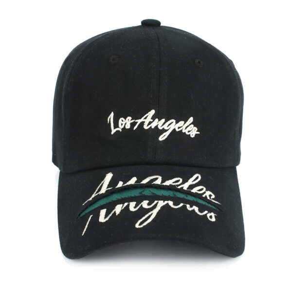 Wholesale Washed Soft Top Baseball Cap with Embroidery Letters Adjustable Gray Sun Protection Unisex Fashion Accessory