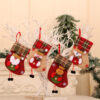 oly-4fac447aec4e1c4e97ff56bc1c61d6f7 Wholesale European Style Christmas Stocking Ornament Polyester Gift Bag Pendant Home Decor Gift