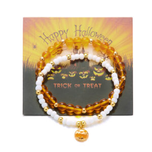 #6 pumpkin rice beads【2pcs】