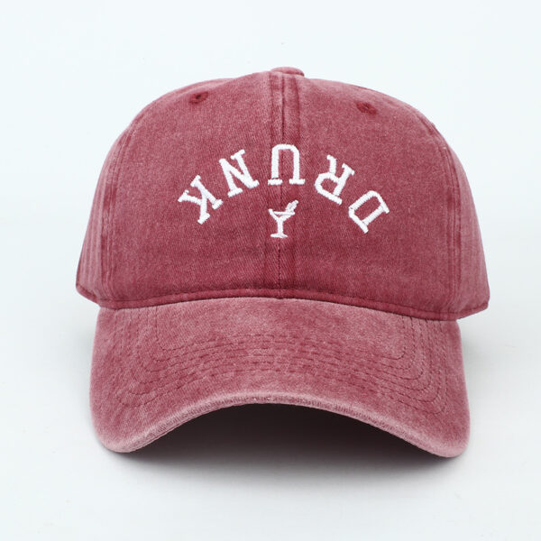 oly-4fb78c71938b62fc95fe4ee75669f24b Wholesale Breathable Soft Top Washed Baseball Cap with Embroidered Letter Stylish Casual Hat for Everyday Wear
