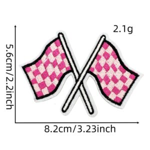 Plaid cloth patch 4#