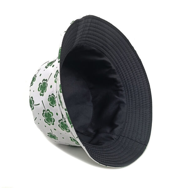 oly-4fcafd3bf5fa145b5c950fcea083b36d Wholesale Printed Bucket Hat with Four Leaf Clover Design Chic Casual Sun Hat Unisex