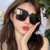 Wholesale Chic Large Frame Hollow Out Sunglasses UV400 Sun Protection Fashion Accessory