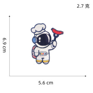 14# astronaut self-adhesive cloth stickers