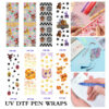 Wholesale 2/8/16pcs UV DTF Stickers Classic FNAF Horror Game Graphics Pen and Bookmark Stickers