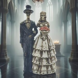 Skeleton couple (black suit)