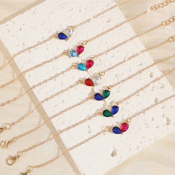 oly-50071c249d277604b9a2638b4dbca1e1 Wholesale Alloy Electroplated Drop Shape Multi-Color Bracelet for Women Boutique Resale
