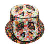 Wholesale Double Sided Geometric Retro Peace Car Print Bucket Hat for Outdoor Everyday Sun Protection