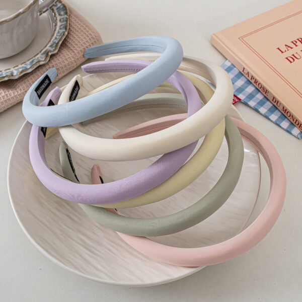 oly-50106d578a948cda1284679edb83d782 Wholesale Korean Style Dopamine Hair Hoop Narrow Sponge Headband Fashion Hair Accessory Boutique Resale