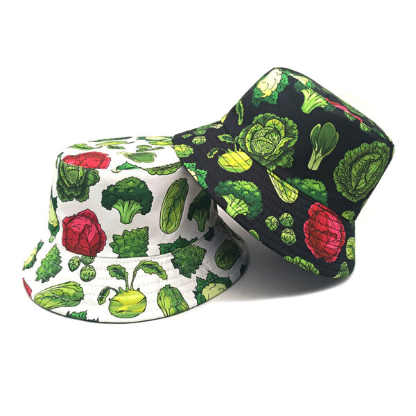 Wholesale Vegetable Pattern Fisherman Hat Trendy Summer Sun Hat Fashion Accessory Boutique Gift