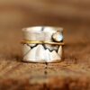 oly-502a698c16e025a18a5056140643c8a4 Wholesale Vintage Style Alloy Moonstone Ring Geometric Wedding Jewelry Accessory