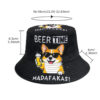 Wholesale Animal Print Reversible Bucket Hat Summer Beach Fashion Accessory Boutique Gift