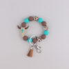 oly-5035a9fb8854368121ce8e868ac850cf Wholesale Western Cowboy Silicone Beaded Bracelet Keychain Trendy Tassel Bag Charm for Party Gifts